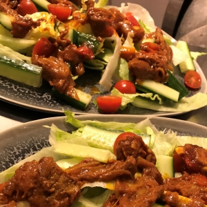 Tofu-and-salad Tofu-and-salad